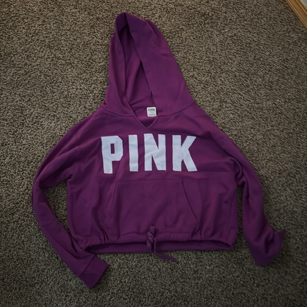 VS PINK size Lg cropped hoodie